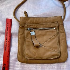 Tignanello leather crossbody bag with attached wallet
